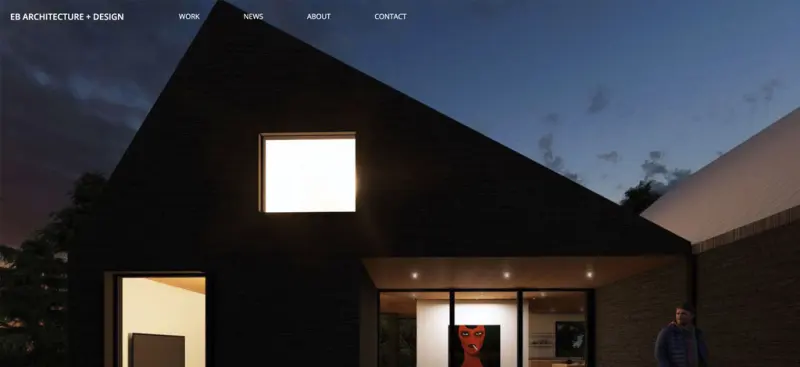 The EB Architecture Design portfolio website
